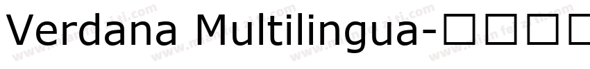 Verdana Multilingua字体转换